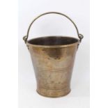 19th century brass peat bucket