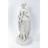 Victorian Parianware figure of Euterpe