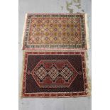 Iranian Ashfar 132 x 96cm, together with Mina Khani design rug