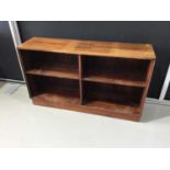 1960s Danish rosewood open dwarf bookcase