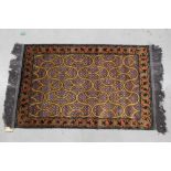 Khorozem Uzbek hand woven silk rug in ancient Timurid design