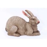 Chinese porcelain life-size model rabbit