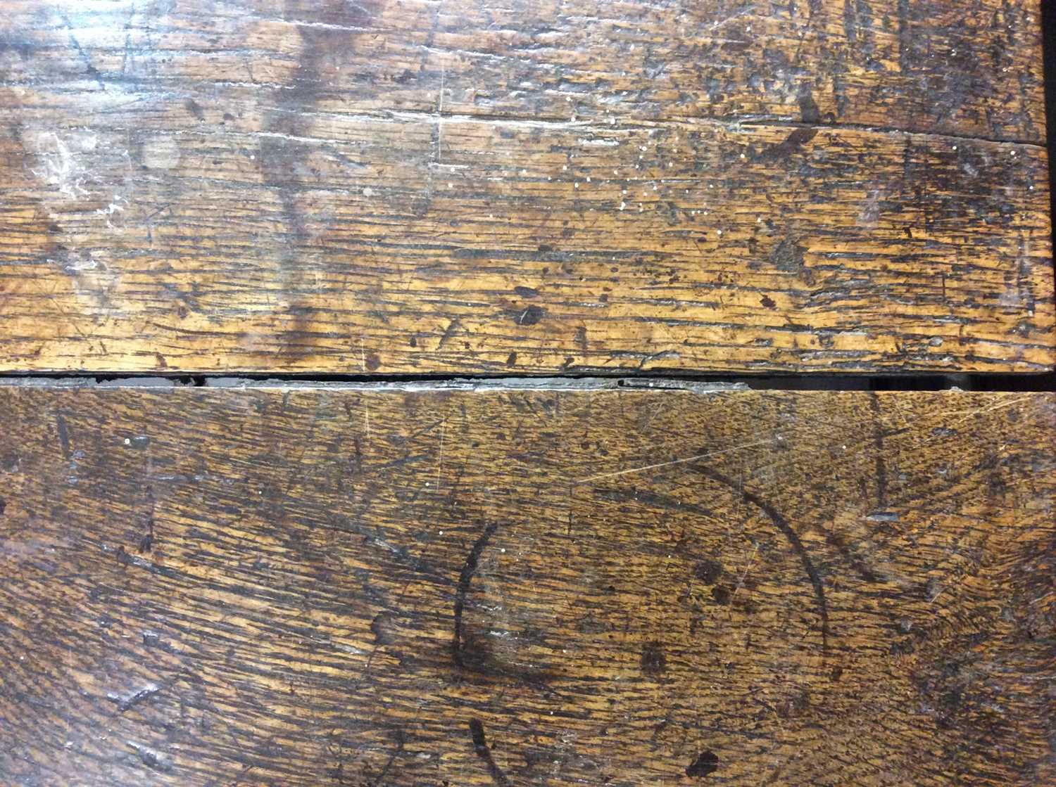 Late 17th / early 18th century oak refectory table - Image 7 of 11