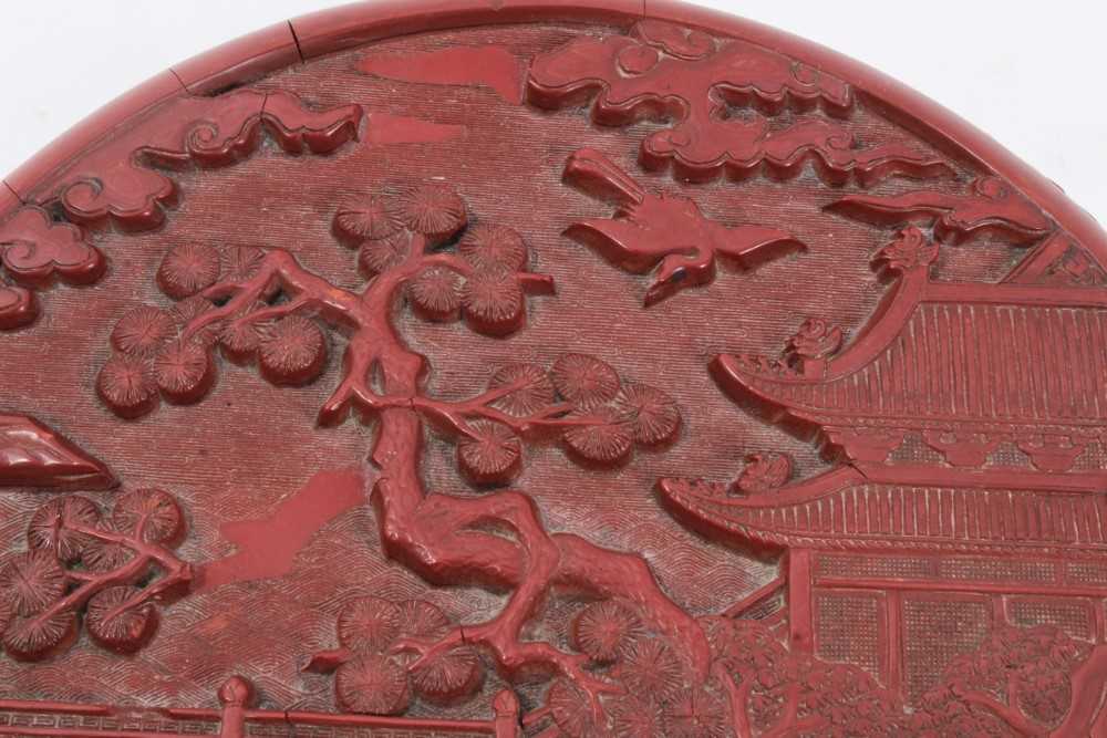 Chinese cinnabar lacquer box and cover - Bild 3 aus 38