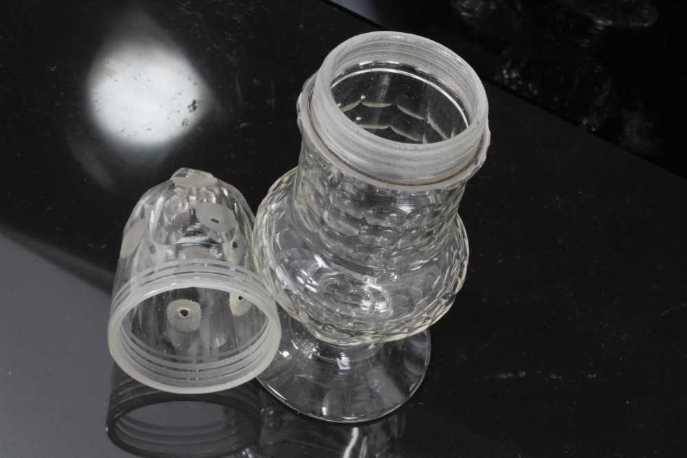 Group of early 19th century cut glass, including a three-ring decanter with mushroom stopper, a squa - Image 13 of 13