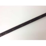 Rare 19th century painted measuring stick