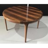 1960s Danish rosewood (Indian rosewood) dining room suite by J L Moller