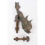 Substantial brass door knocker