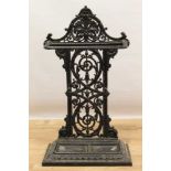 Victorian cast iron stick stand by Falkirk