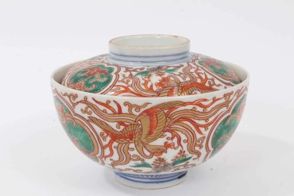 Two Japanese Imari bowls and covers - Image 4 of 15