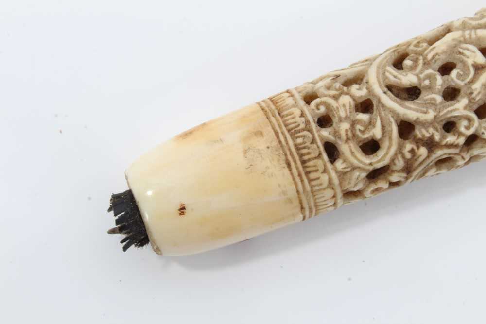 19th century Burmese ivory knife handle - Bild 4 aus 12