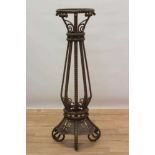 Early 20th century Continental wrought iron jardiniere stand