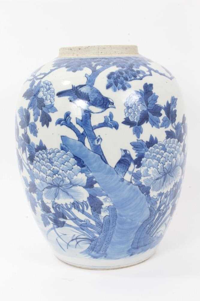 Chinese blue and white jar