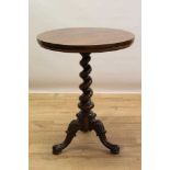 George IV rosewood occasional table
