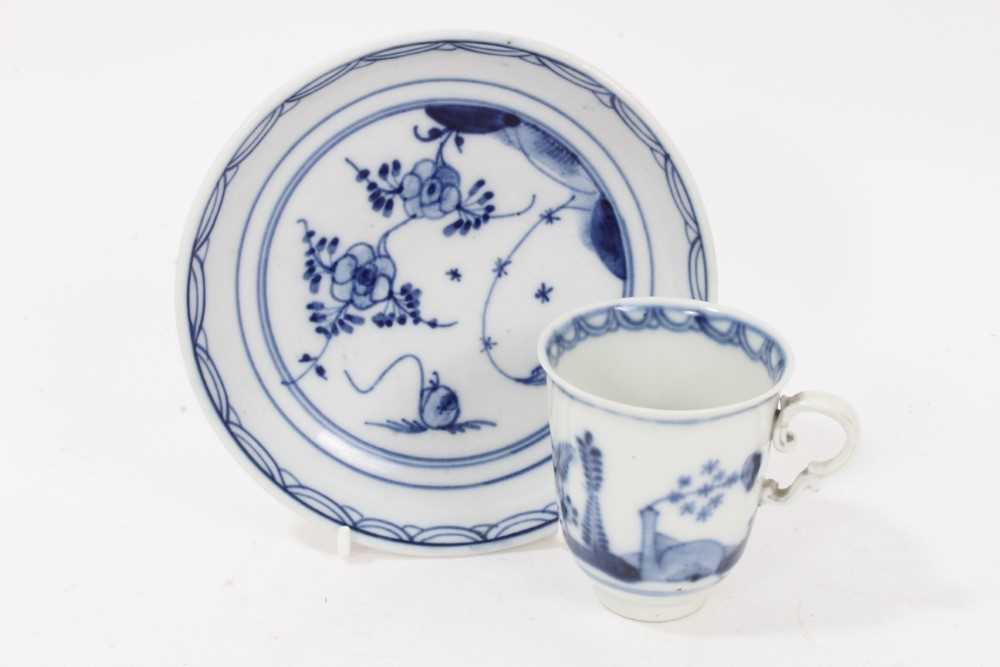 A Vienna tall coffee cup, circa 1755-60, and a similar saucer