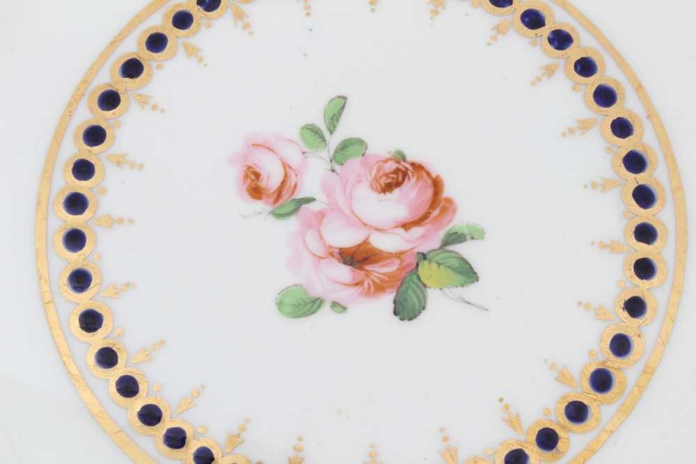 Derby blue and gilt bordered plate, circa 1820 - Image 2 of 5