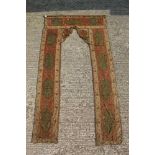 Rare 18th century Ottoman embroidered pelmet