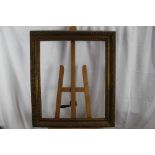 18th century carved wood and gilt frame - internal size 76 x 64cm