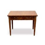 19th century Biedermeier style figured thuya side table