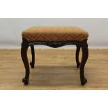 Early Victorian rosewood stool