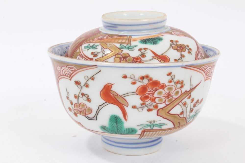 Two Japanese Imari bowls and covers - Image 9 of 15