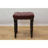 Regency mahogany stool