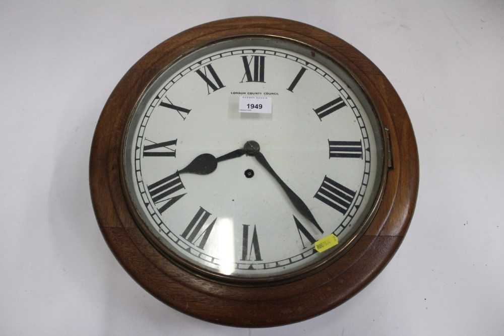 London County Council round wall clock