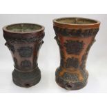 Two Victorian earthenware water filters