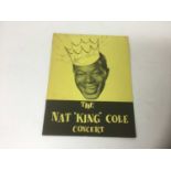 Nat King Cole signed souvenir programme