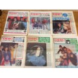 Collection of 45 music papers including Disc, New Musical Express, Record Mirror etc