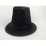 Rare Victorian felt stovepipe top hat.