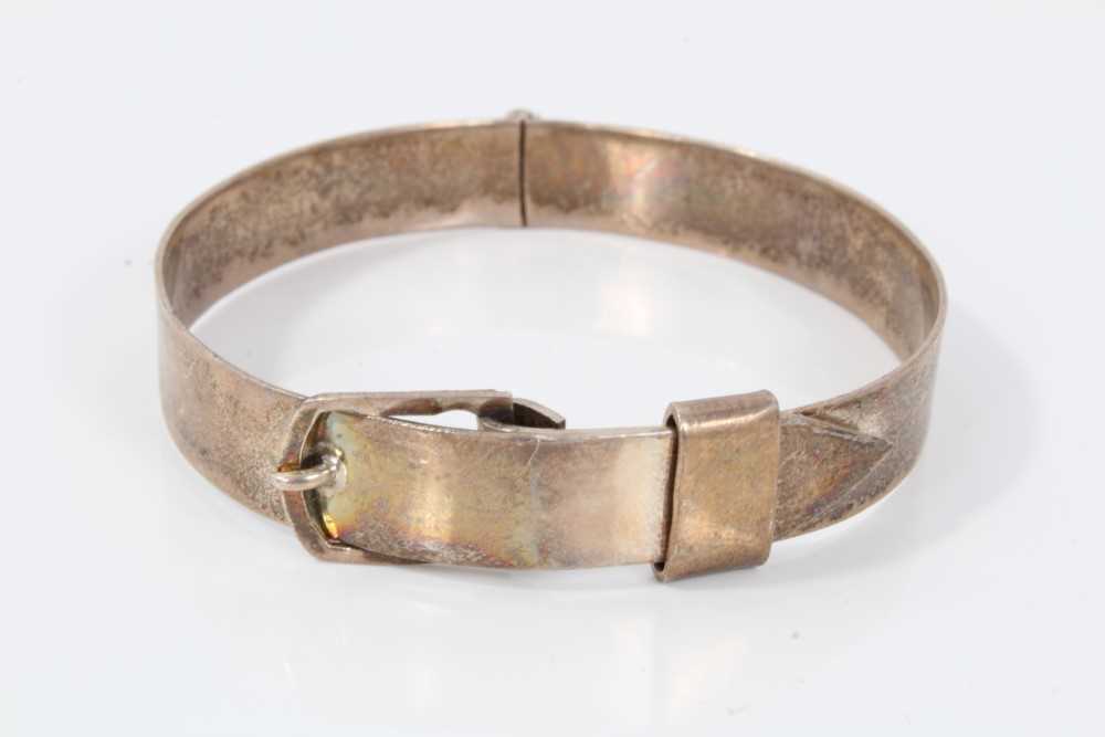 Six silver bangles - Image 6 of 14