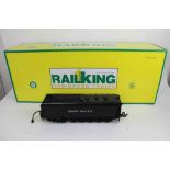 Rail King One Gauge Big Boy Steam Engine Union Pacific 4-8-8-4 #404 in wooden carrying case and orig