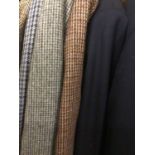 Gentlemen's Jackets including tweed by Gieves and Hawkes x2, tweed by Oaks and Harris Tweed, plus t