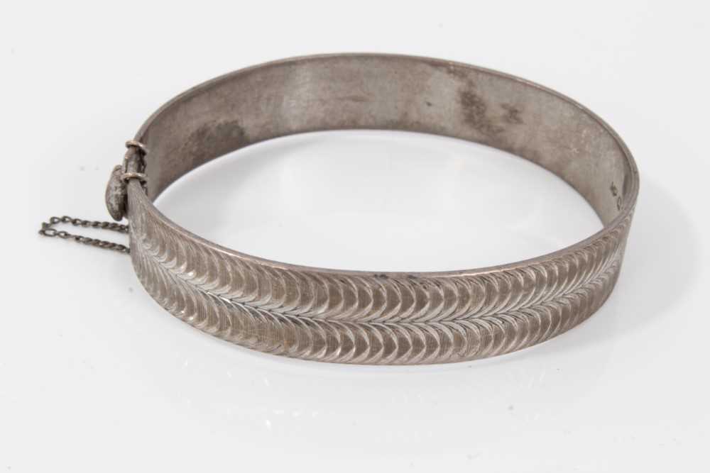 Six silver bangles - Image 2 of 14