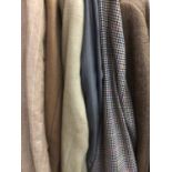 Gentlemen's vintage jackets including Austin Reed tweed, Harvey Nichols, Baumler Evolution pinstripe