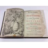 C. A. du Fresney, De Arte Graphica - The Art of Painting, 1695 first English edition, rebound in ful