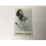 Sarah Vaughan signed press photo