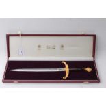 Wilkinson Sword 50th anniversary of VJ Day commemorative dagger in fitted case