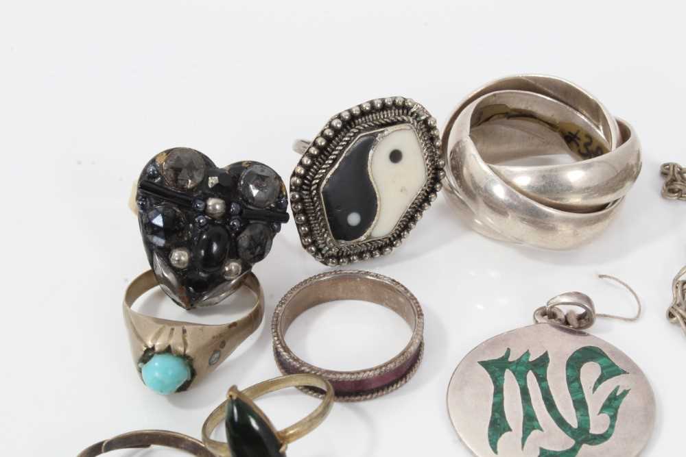 Group silver and white metal jewellery - Image 12 of 13