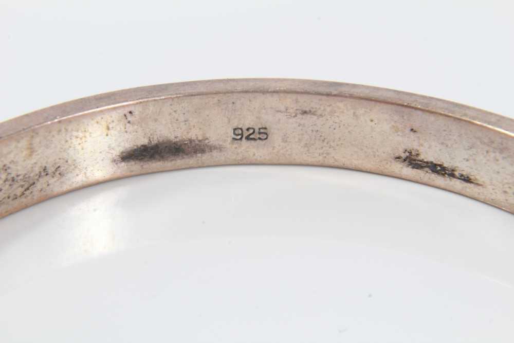 Six silver bangles - Image 12 of 14