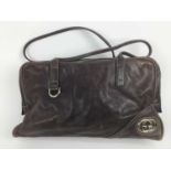 Ladies Gucci brown leather handbag no.169971 - 467891