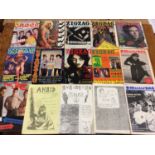 Punk and New Wave collection, magazines, fanzines, badges etc