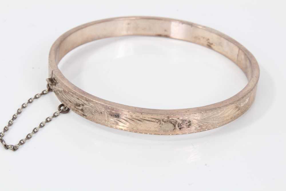 Six silver bangles - Image 11 of 14