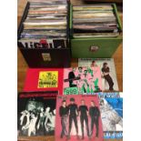 Two carrying boxes of Punk, Rock & New Wave Records