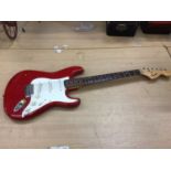 Squier by Fender Affinity Series Strat electric guitar, crafted in China,