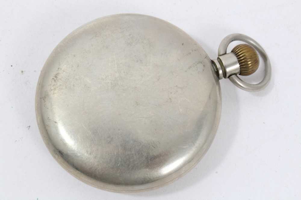 Goliath pocket watch, full hunter fob watch on chain, three other pocket watches and three watch cha - Image 13 of 13