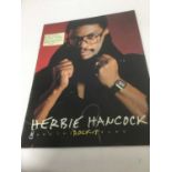 Herbie Hancock and the Rockit Band signed programme