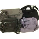 A collection of Kipling Handbags in three boxes. Including large totebags, shoulder bags, cross bod