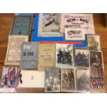 Collection WWI and WWII related ephemera